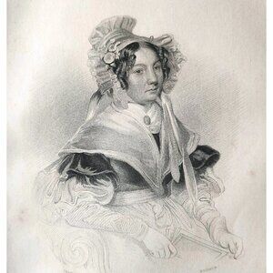 1844 Jessie Lewars Engraving Victorian Scotland Robert Burns Nurse DWSS20